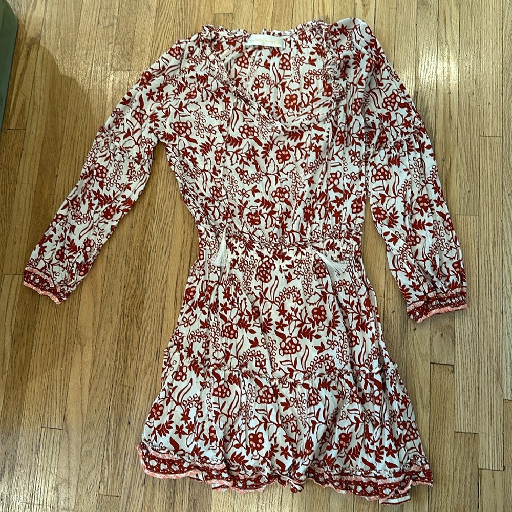 Natalie Martin maggie dress in red shadows small